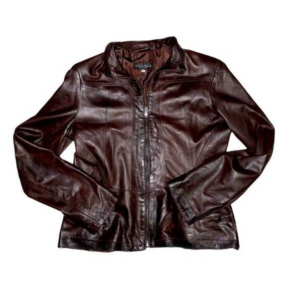 Vera Pelle Jackets & Blazers - Vera Pelle Genuine Italian Leather Moto Jacket